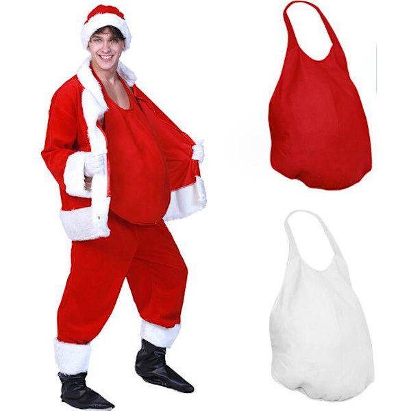 Julemandens Falske Mave - Kostume Tilbehør Red