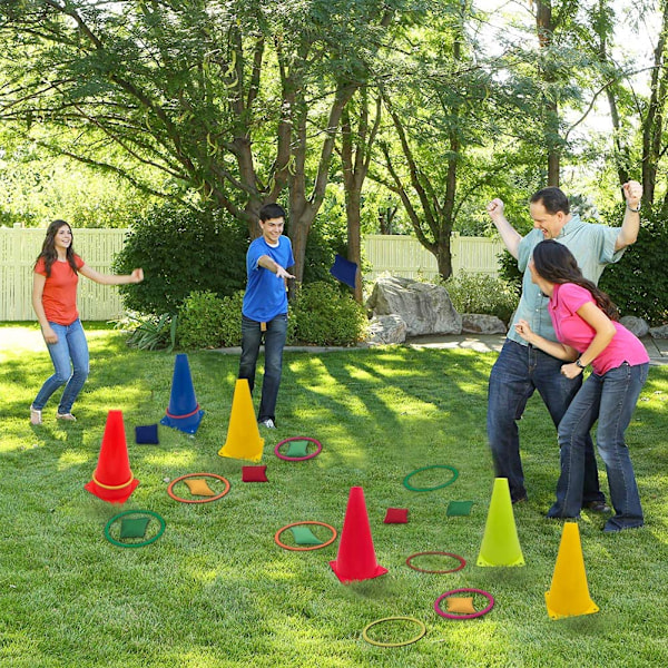 27st mjuka plastkottar Bean Bags Ring Toss Game 27pcs