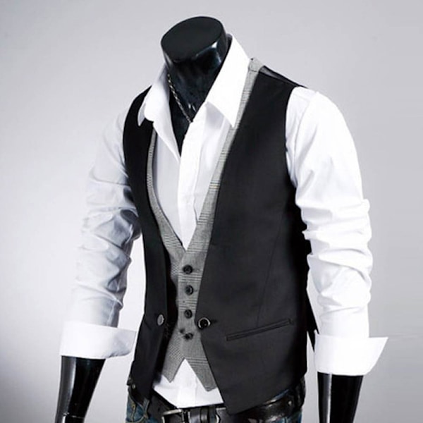 Menners Lagdelt Formell Smokingvest Brown XS