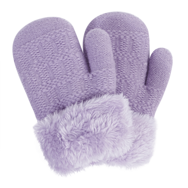 Barn varma vinter fullfingerhandskar purple
