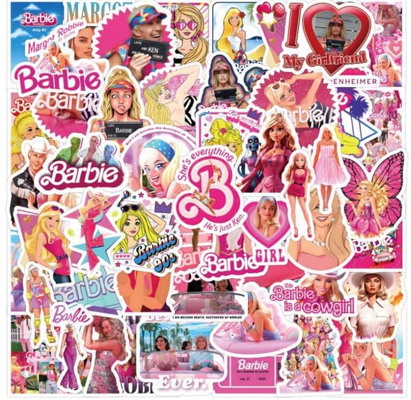 60 stk Vanntette Klistremerker for Datamaskin Pink
