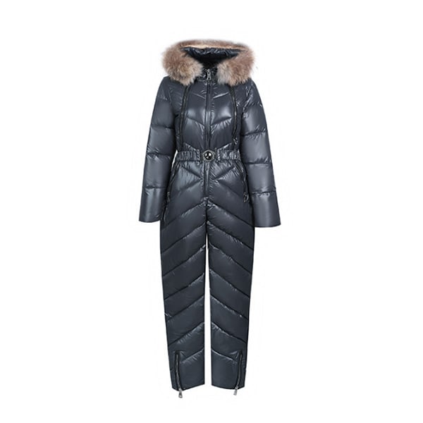 Kvinnors Onesies Skiddräkter Vinter Outdoor Sports Jumpsuit grey L