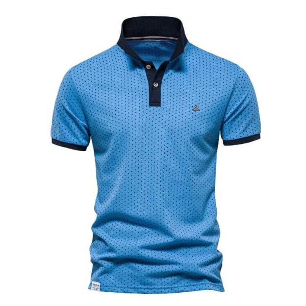 Golftröjor för män Casual kortärmad topp blue M