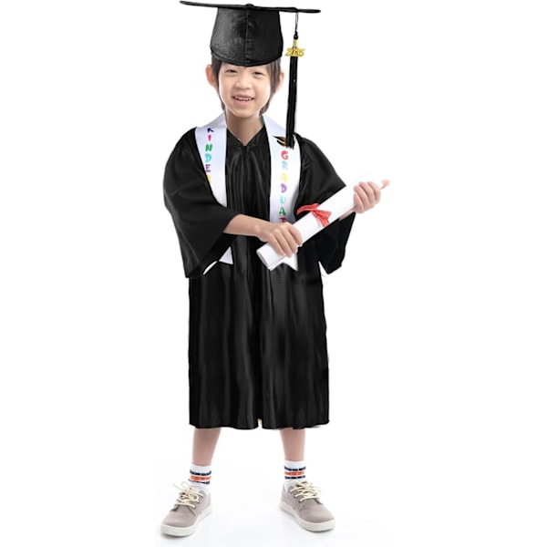2025 År Førskole og Barnehage Gradueringskappe Hatt Dusk Sett black XL