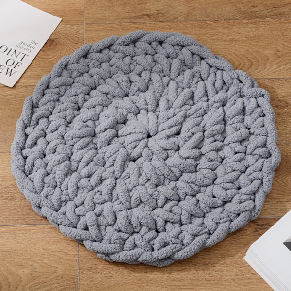 Runda stolsdynor Förtjockade kuddkuddar grey 50*50