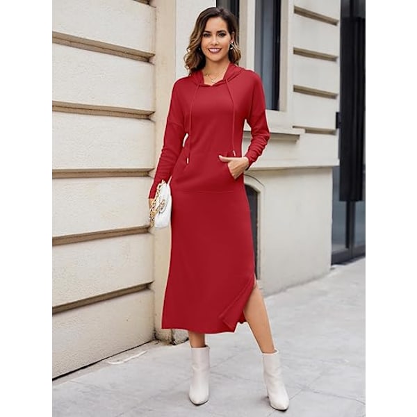 Naisten Hupparimekko Taskuilla Red M