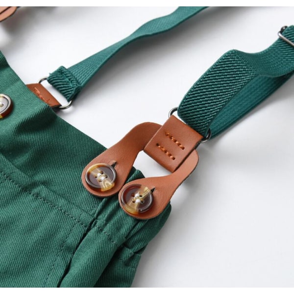 Pojkarnas Juldräkt Gentleman Rutiga Kläder Kostym Set Green 80