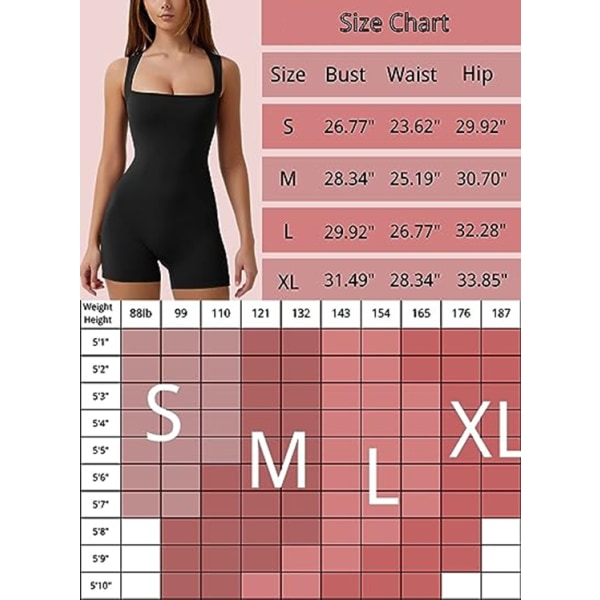 Naisten olkaimellinen neliökauluksinen tank top -bodycon-lyhyet shortsit -hyppyasu Grey M