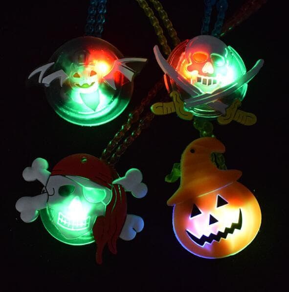 4-pack Halloween LED-halsband för barn Four