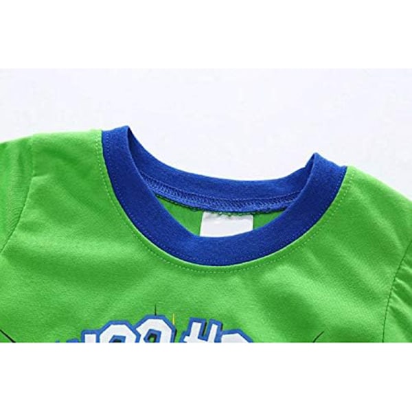 Drengenes 2-delt Skjorte og Bukser Pyjamas Sæt Color 6 90