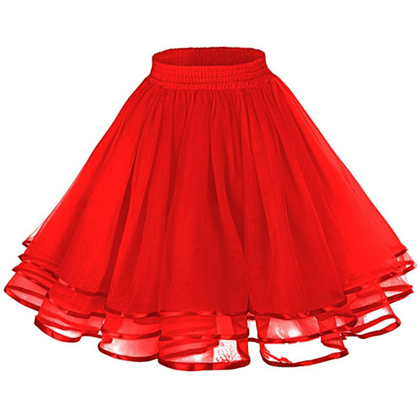 Dame Underkjoler Tyl Tutu Underskørter red