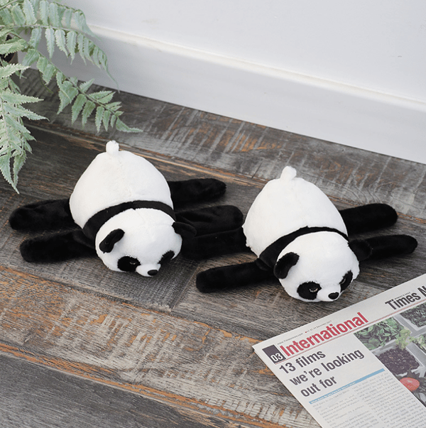 4 stk. Fyllte Panda Dyre-Slaps