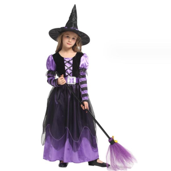 Halloween-klänning för flickor - Häxkostym Style1 M