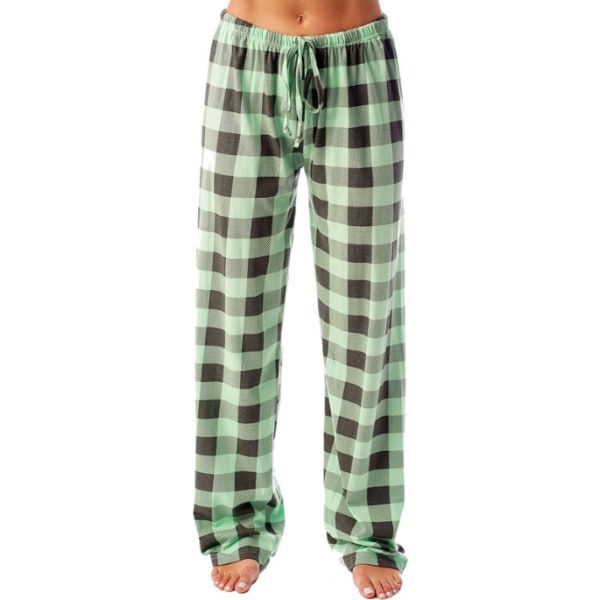 Dam Casual Long Pyjamas Lounge Byxor Sovkläder green M