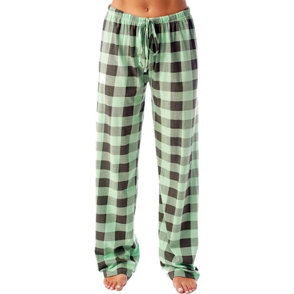 Dam Casual Long Pyjamas Lounge Byxor Sovkläder green XL
