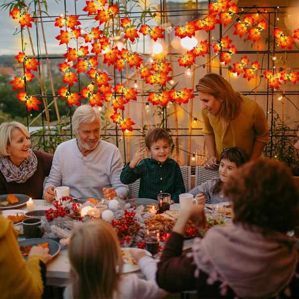 3 Set Thanksgiving Dekorativa Höstlampor 6M