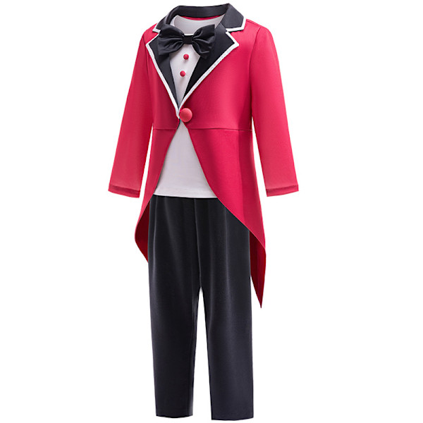 Digital Circus Caine Kostym Barn Cosplay Dräkter Pojkar Halloween Party Karneval Set 130cm