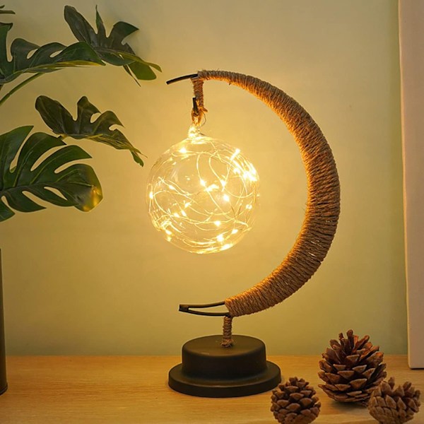 Jern Natlys, LED Dekorative Lys Til Fester Moon