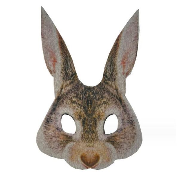 Digitalt Trykt Dyremaske til Maskerade Rabbit