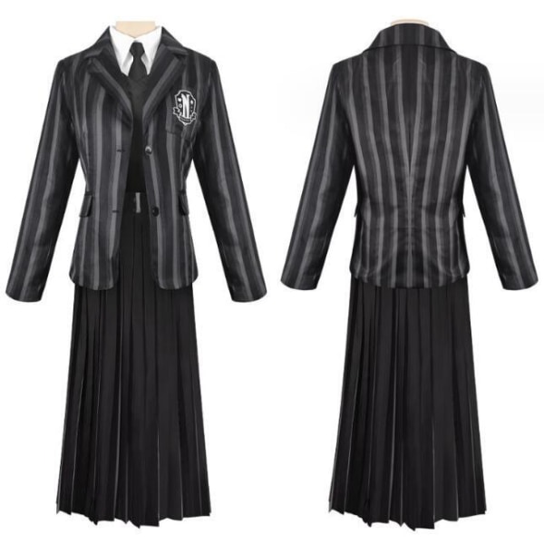 Wednesday Addams Heroine Svart Randig Kostym XL