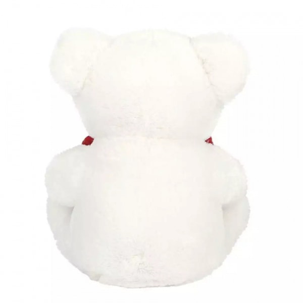 Alla hjärtans dag-presenter, Plyschdjur Teddybjörn Present White 40cm