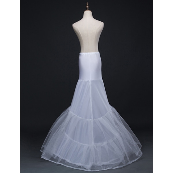 Petticoat for kvinner - Mermaid Petticoat, Fiskestjert Underskjørt, Gulvlang Trompet Crinoline A