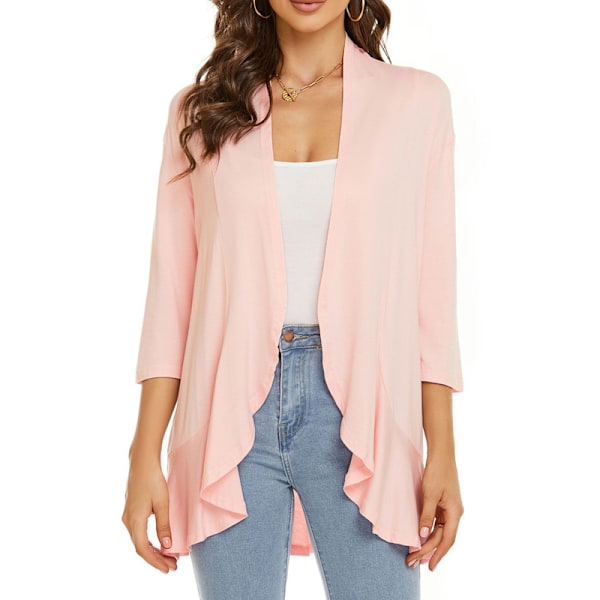 Naisten kesäpusero, kevyt ja pehmeä Pink 2XL
