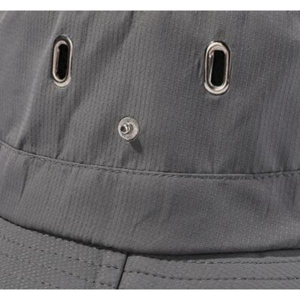 Herre Utendørs Skygge Storbremmet Fiskehatt Light gray