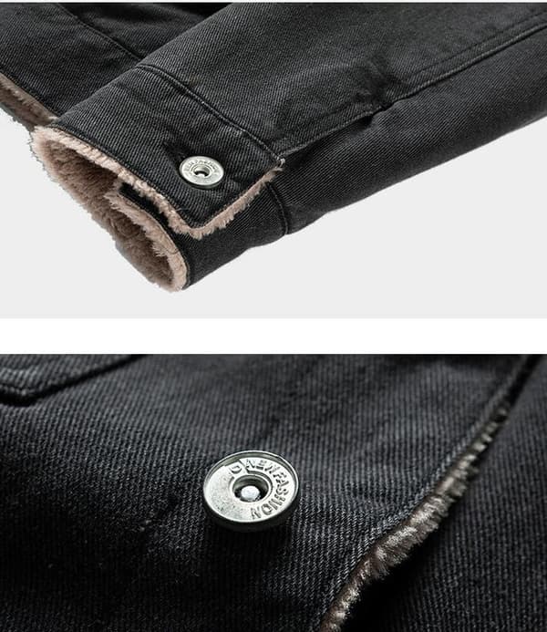 Sherpaforet Truckerjakke for menn Light Blue L