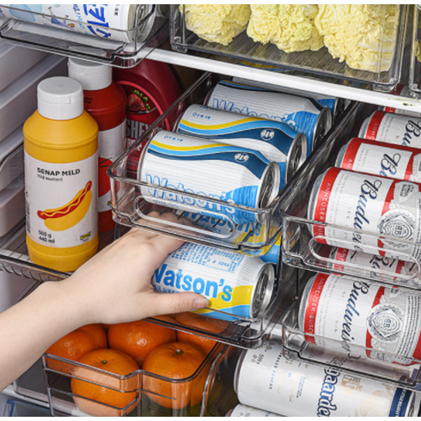 Kylskåpshållare för ölburkar i plast