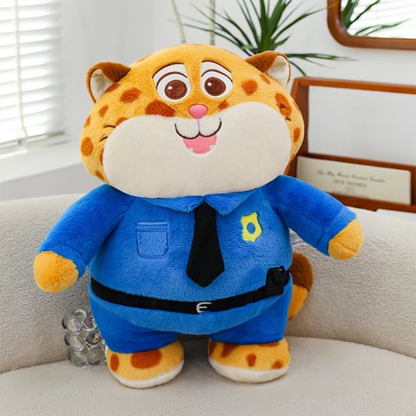 Offiser Clawhauser Kosedyr - Zootopia Chubby Cheetah Stoffdyr 45cm