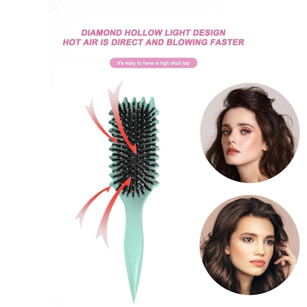 Borste för lockigt hår - Bounce Curl Brush, Definierande stylingborste för att reda ut BEIGE