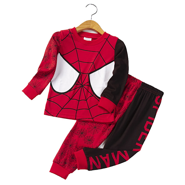 Pojkar Långärmad Spiderman Pyjamas Set Q2 110cm