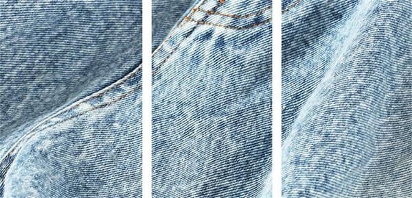 Denimshorts med volangfåll för kvinnor m