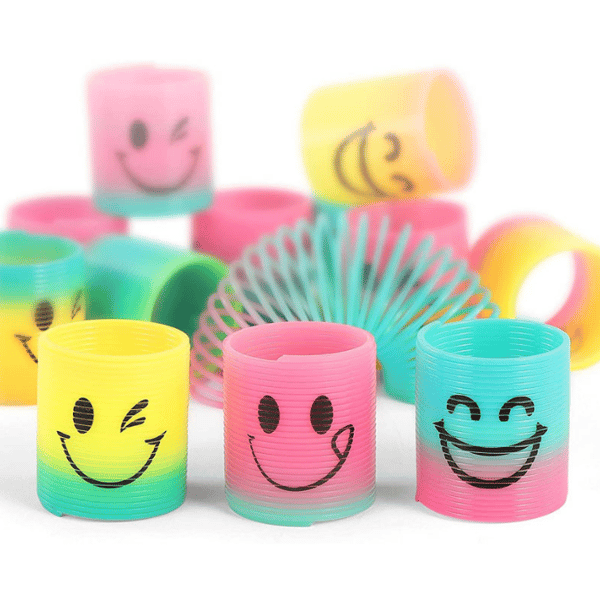 10st Rainbow Coil Spring Sortiment, Party Favor för barn