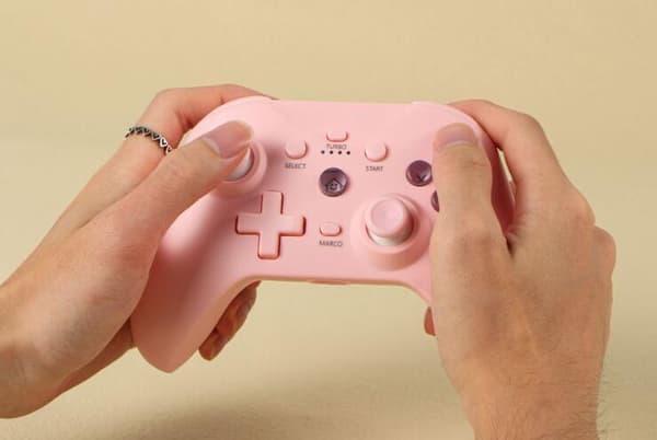 Bluetooth Trådløs Gamepad med 2.4G Modtager Pink