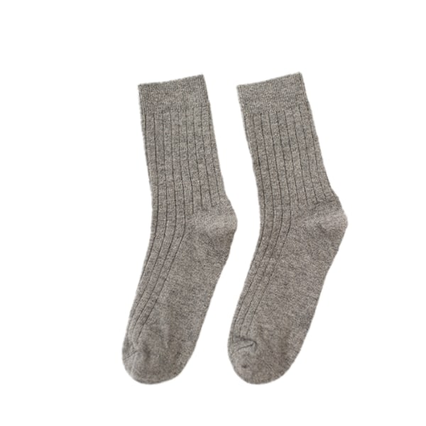 Herr 5 Par Ullstrumpor Tjocka Varma Vinterstrumpor light grey