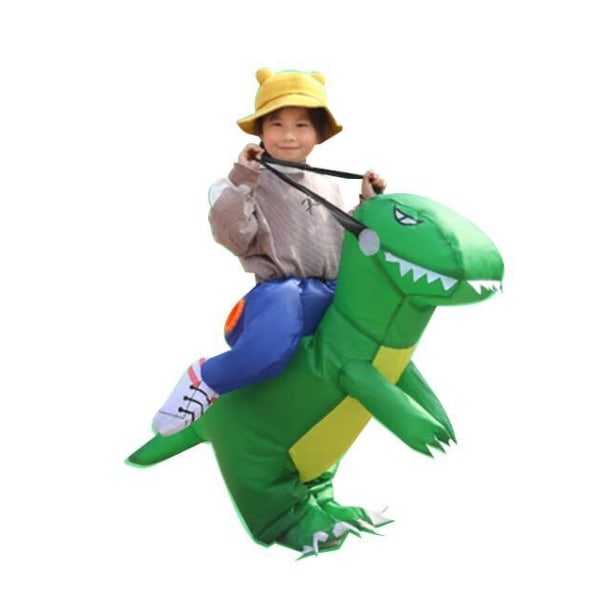 Dinosaur uppblåsbara kläder monterade kläder green l