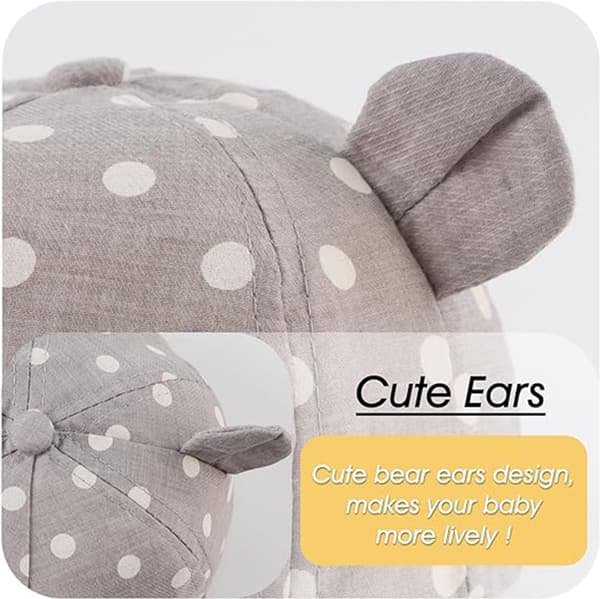 Baby Baseballkeps, Spädbarn Pojkar Flickor Solhatt grey