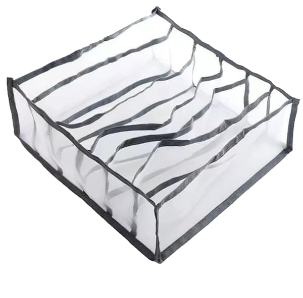 Underkläder Låda Organizer Vikbar garderob grey 6 cells