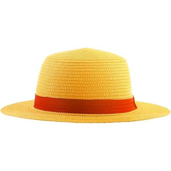 Luffy Stråhat Performance Animation Cosplay Tilbehør Hat Yellow 29cm