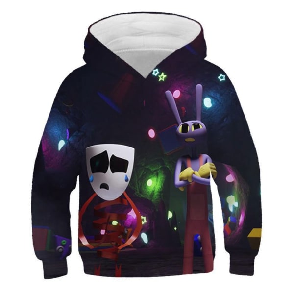 Fantastiska Cirkus Pullover Hoodie Outfits för Tonåringar Kostym Style 3 160