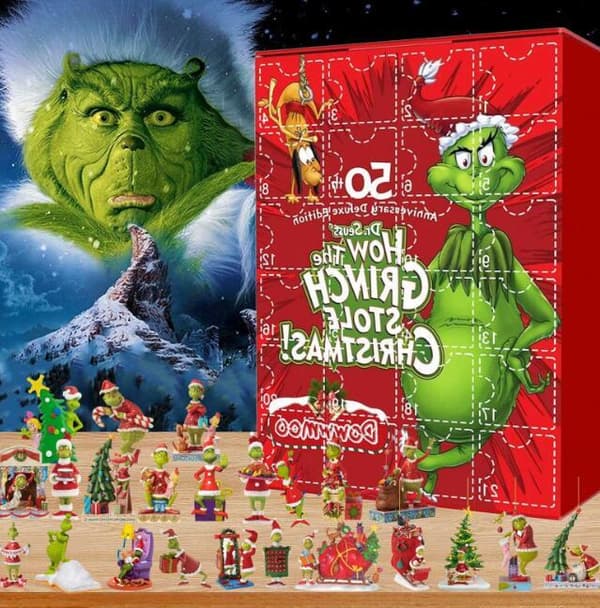 24 kpl Green Monster Countdown Blind Box Style 1