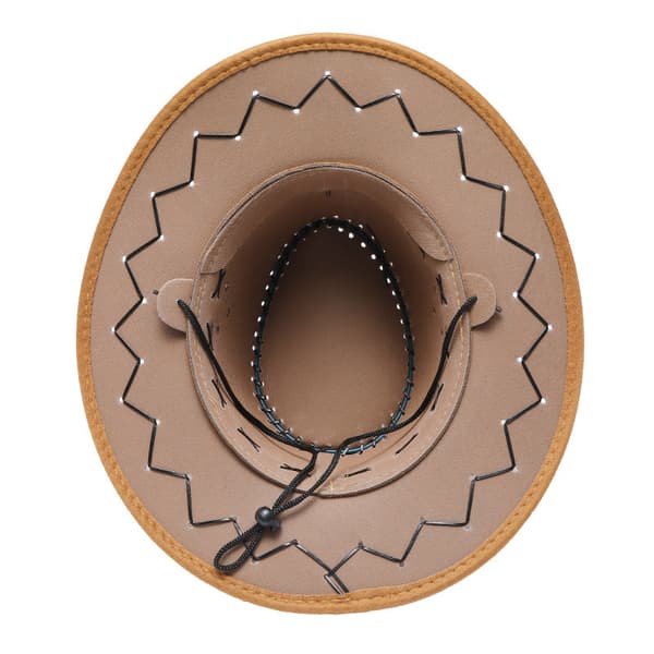 Cowboyhatt Hatt med bred brätte beige