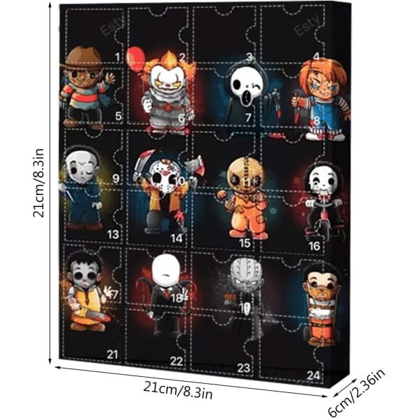 Halloween Leksaker Adventskalender 2023 Med 24 Halloween Leksaker Halloween Blind Box B