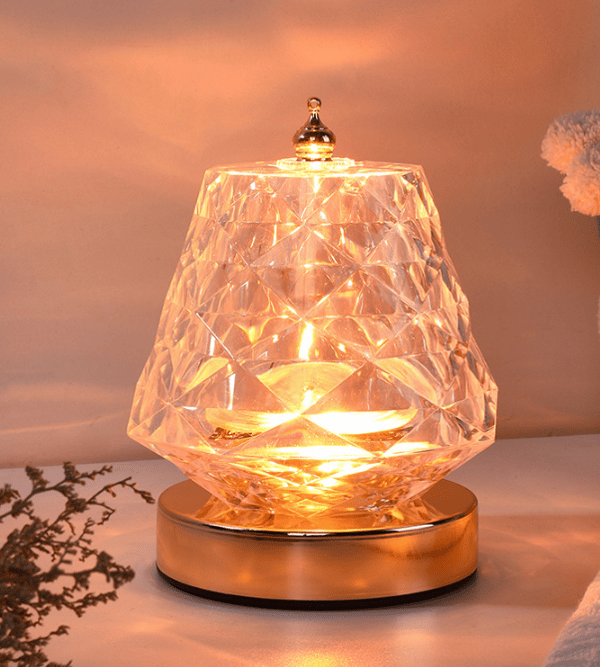 Touch Control Rose Crystal bordslampa