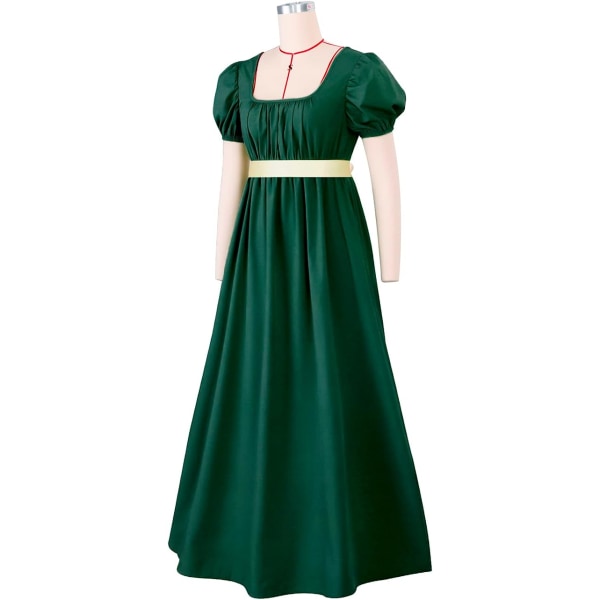 Regency Klänningar för kvinnor med satäng skärp Dark green XS