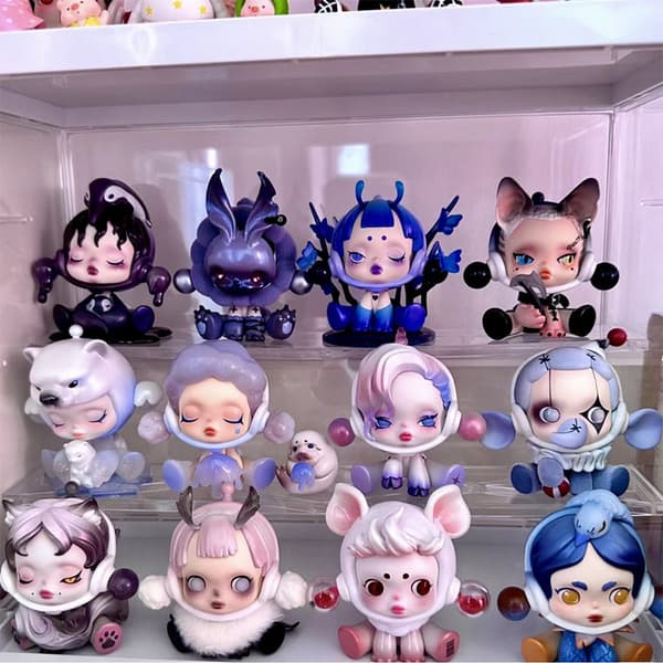Monster Doll Warmth Series, Blind Box-figurer White iso-e