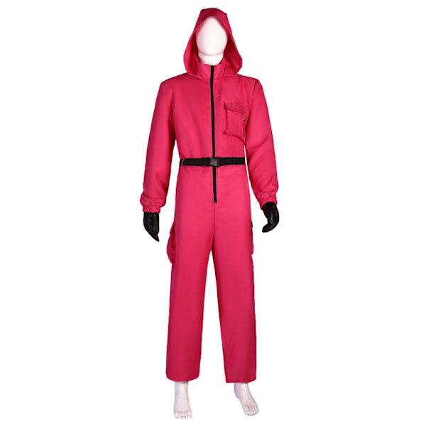 Squid Game 2 Voksen Trekant Vakt Jumpsuit Triangular 2XL