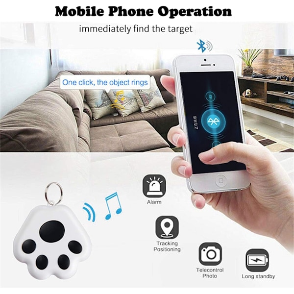 8Pack Key Finder, Bluetooth Tracker Item Locator med nyckelring